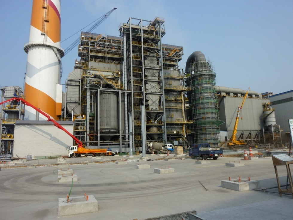 Steel industry flue gas cleaning plant